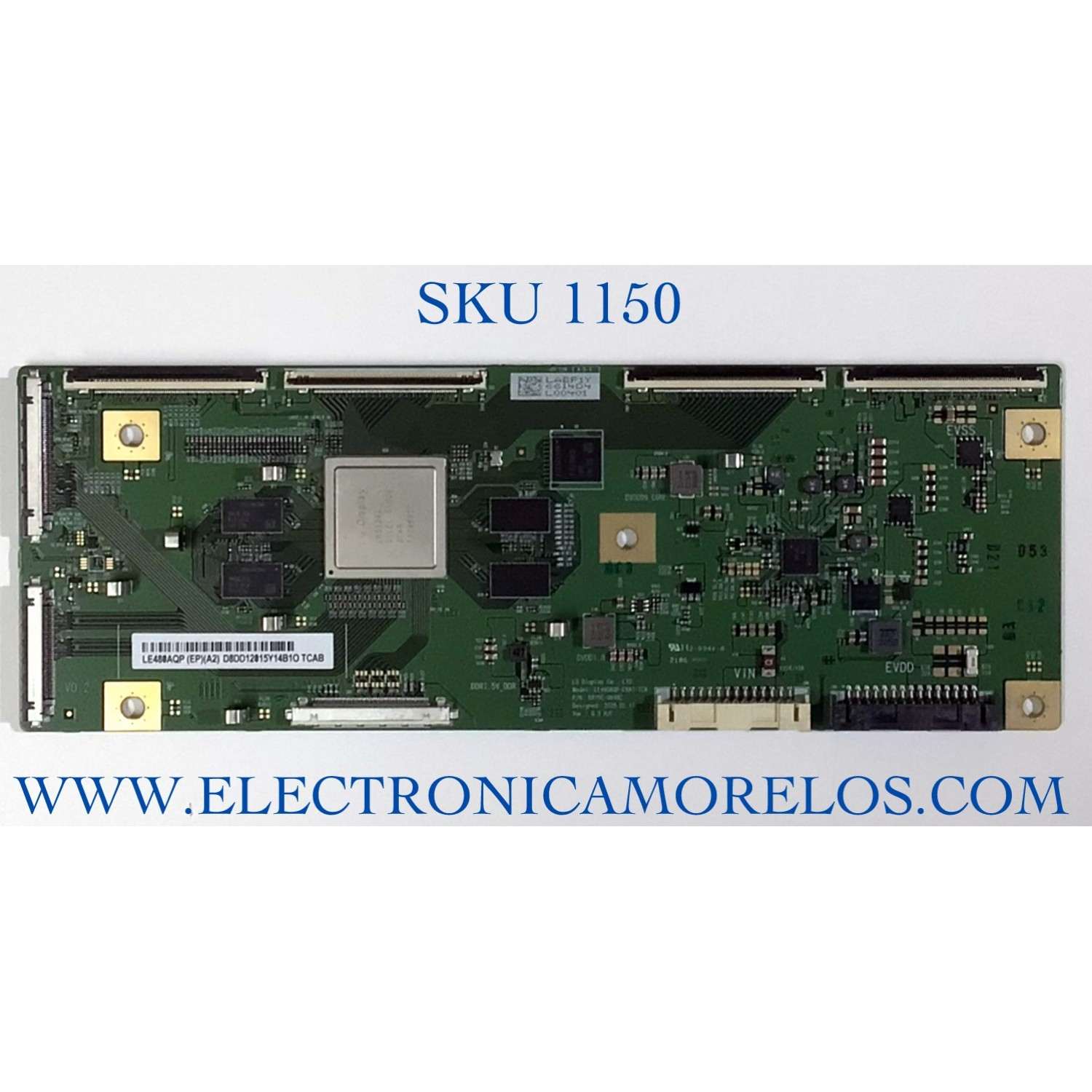 T-CON PARA TV SONY NUMERO DE PARTE 6614D / 6870C-0848C / LE480AQP-ENA1-TCA / LE480AQP(EP)(A2) / 6614D4 / PANEL LE480AQP(EP)(A2) / MODELO XBR-48A9S / XBR48A9S